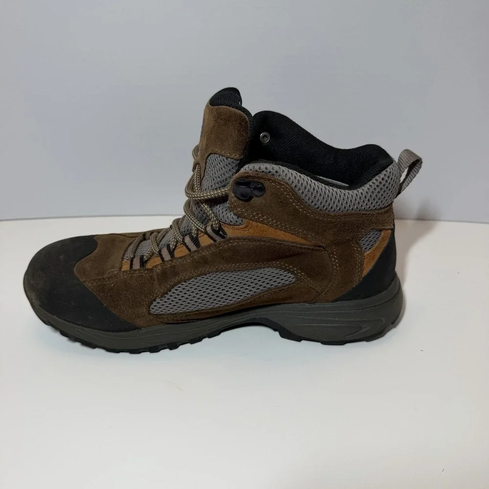 Vasque Men's Hiking Boots Brown Gray Black Leather US 9.5 Medium MPN 7214
